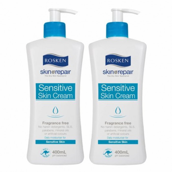 ROSKEN Sensitive & Dry Skin Hand Cream 400ml X 2 皮膚 敏感 止癢护手霜 kulit kering krim tangan