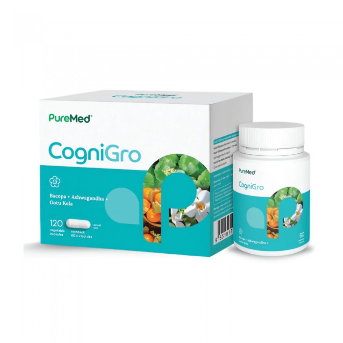 Puremed Cogniro Brain Supplement, Cognitive Supplement, Memory Boost, Memory Booster Supplement, 记忆, 补脑 - 60's x 2