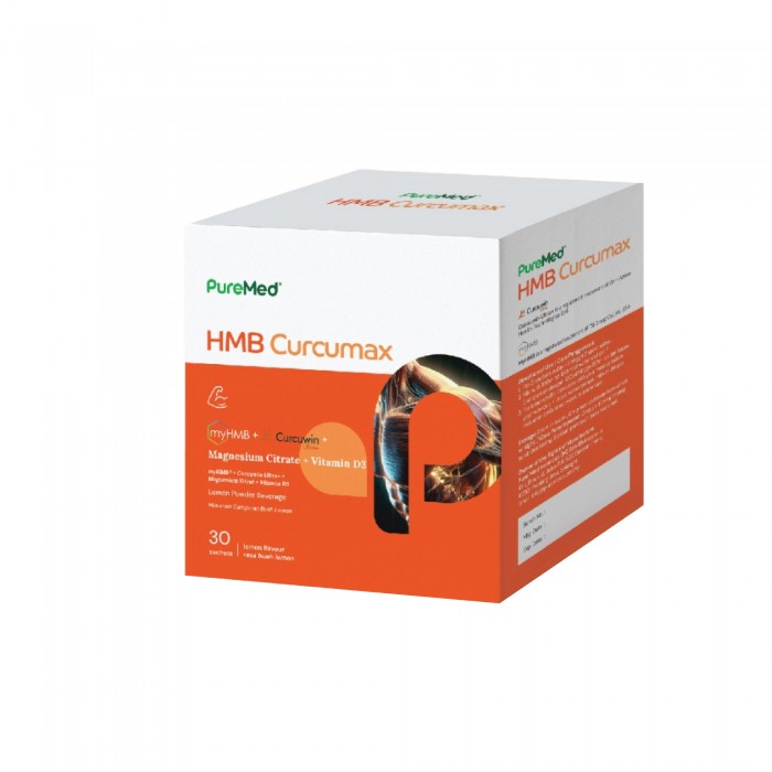 Puremed HMB Curcumax as Joint Supplement for Knee Support Suitable for Vegetarian, Supplement Lutut, Joint Care - 30's