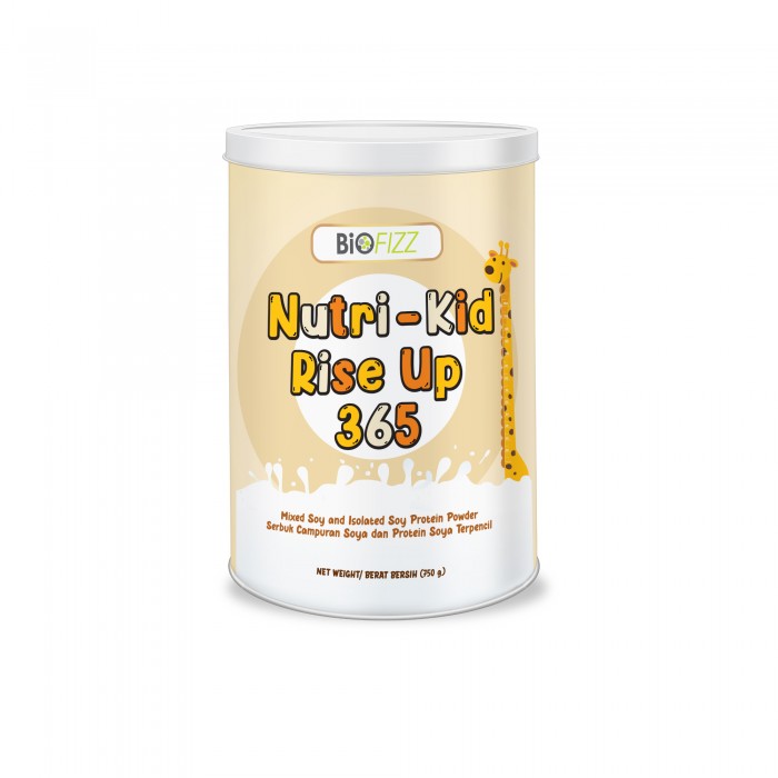 BioFizz Nutri-Kid Rise Up 365 - Lactose-Free Protein, Soy Protein Isolate, Soy Powder, Soya Bean Powder - 750g