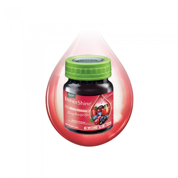 BRANDS Innershine Berry Essence 42ml X 12's with Mixed Berries, Pati Berry, Berry Extract for Young Looking Skin