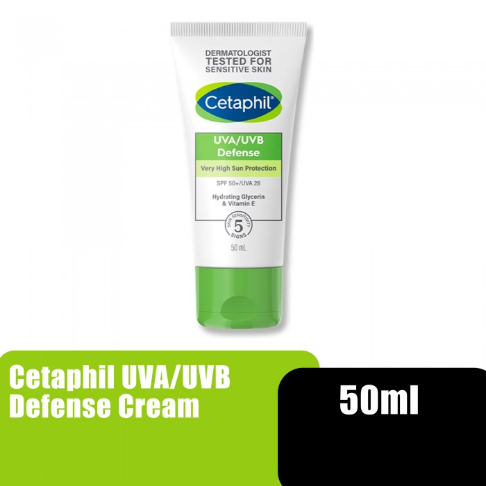 CETAPHIL UVA/UVB Defense Cream (50ml) Sunscreen SPF50 PA++++, Sunblock, Sun Protection, Sun Screen, sun protection, 防晒霜