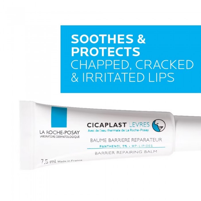 LA ROCHE POSAY Cicaplast Levres (7.5ml) Hydrating Soothing Balm, Lip Balm SPF, Lib Bal, Lipbalm SPF, Lip Sunscreen