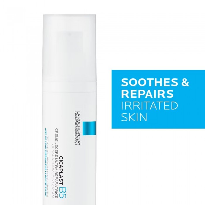 LA ROCHE POSAY Cicaplast B5 Ultra-Repair Light Cream (40ml) Hydrating Soothing Balm, Lip Balm SPF, Lib Bal, Lipbalm SPF