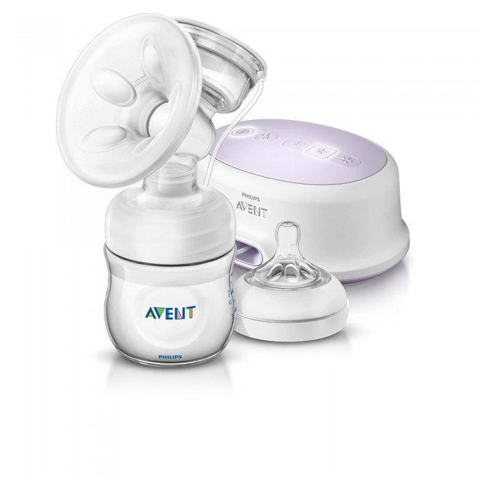 AVENT Single Electric Breast Pump SCF 332 (Natural), Breast Milk Wearable Breastpump, Handfree Breast Pump Electric