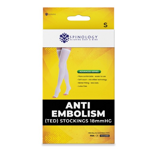 SPINOLOGY Anti-Embolism Stocking (TED) Stockings 18mm - (M) Compression Socks Compression Stocking/Nerve Pain Relief Sto