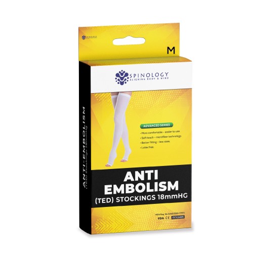 SPINOLOGY Anti-Embolism Stocking (TED) Stockings 18mm - (M) Compression Socks Compression Stocking/Nerve Pain Relief Sto