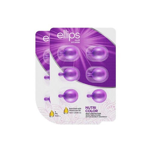 ELLIPS HAIR Triple Care with Vitamin A, Vitamin C, Vitamin E Oil (6's x 2) Moroccan Oil, Hair Oil Capsule, Hair Serum