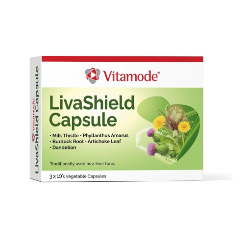 VitaMode Livashield Liver Detox Liver Supplement for Liver Health, 护肝, 护肝片 - 30's