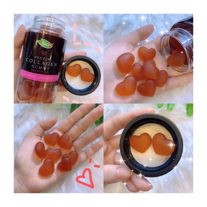 BIO+ Pectin Collagen Gummy Skinfood Lycopnen + Vitamin E 60’s collagen supplement anti aging 膠原蛋白軟糖 抗老