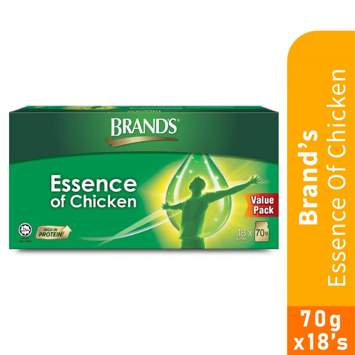 BRANDS Essence of Chicken 70g X 18's with High Protein Chicken Essence for Immune & Energy Booster, 鸡精