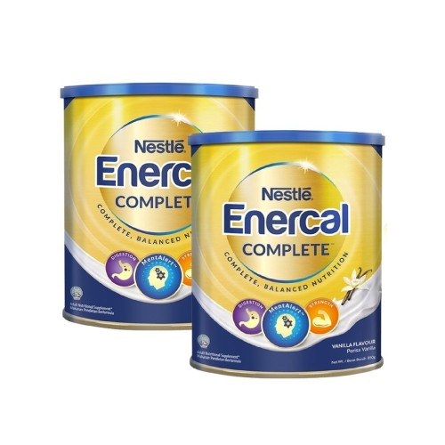 ENERCAL Complete Protein Powder (2 x 850g)Muscle Gain, Muscle Booster, Calcium Milk for Bone and Joints, Susu Otot