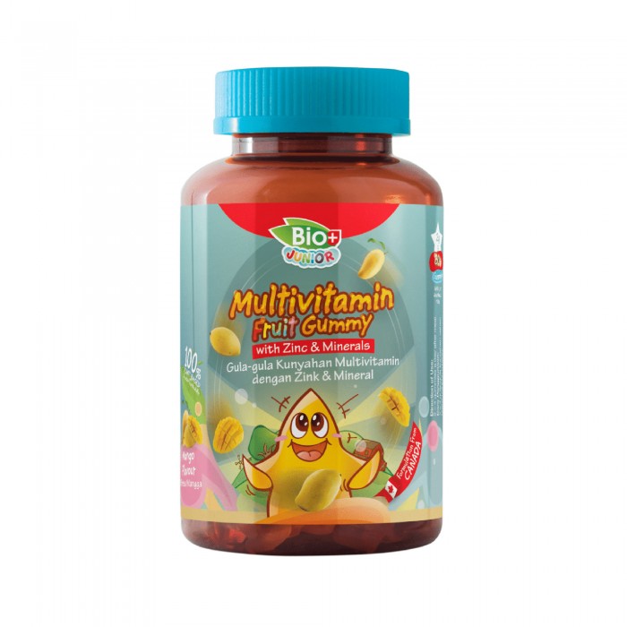 BIO+ Junior Multivitamin Gummy with Zinc & Mineral 80's kids gummy vitamin budak