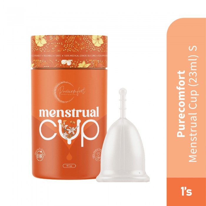 PURE COMFORT Menstrual Cup 23ml (S) [Overflow Period Cup/月经杯/月经/Melancarkan Haid]