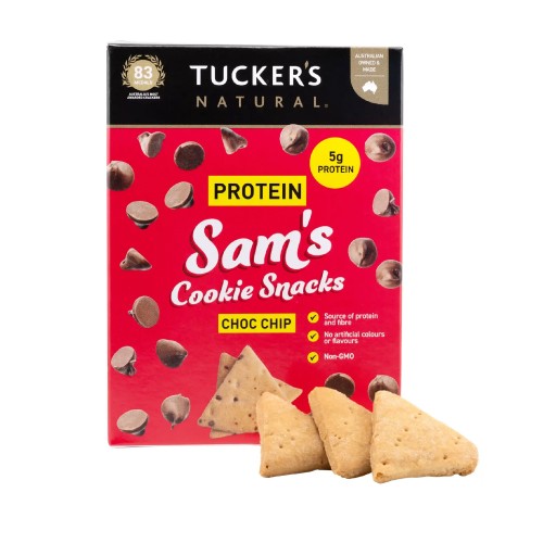 TUCKER'S Natural Protein Cookies Biscuit (60g) - Choco Chip [Healthy Snack/Biskut Protein Snack like Protein Bar/饼干/葡萄饼干