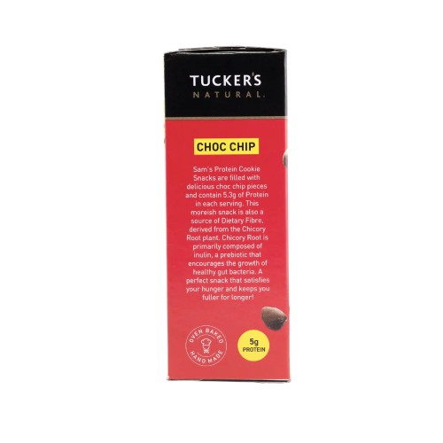 TUCKER'S Natural Protein Cookies Biscuit (60g) - Choco Chip [Healthy Snack/Biskut Protein Snack like Protein Bar/饼干/葡萄饼干