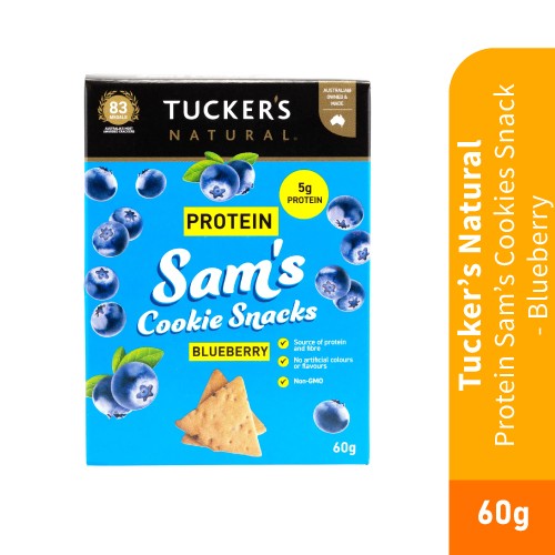 TUCKER'S Natural Protein Cookies Bicuit (60g)-Blueberry [Healthy Snack/Biskut Protein Snack like Protein Bar/饼干/葡萄饼干]