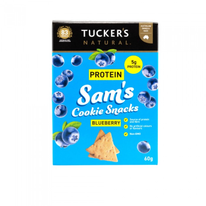 TUCKER'S Natural Protein Cookies Bicuit (60g)-Blueberry [Healthy Snack/Biskut Protein Snack like Protein Bar/饼干/葡萄饼干]