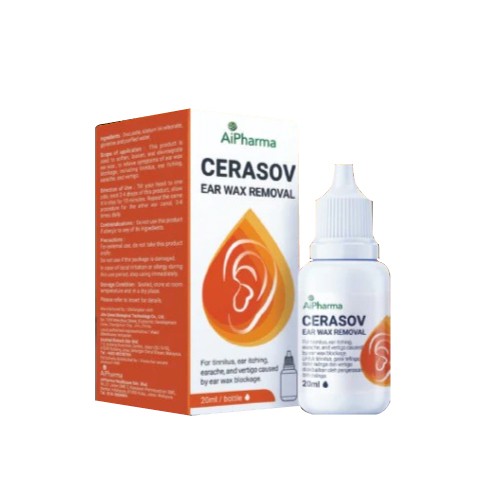 AIPHARMA Cerasov Ear Wax Remover Ear Drop (20ml), Ear Cleaner, Pembersih Telinga