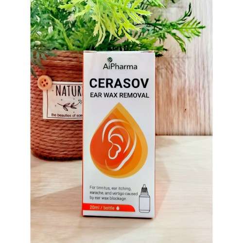 AIPHARMA Cerasov Ear Wax Remover Ear Drop (20ml), Ear Cleaner, Pembersih Telinga