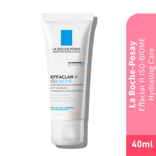 LA ROCHE POSAY Effaclar H Iso Biome (40ml) Brightening, Whitening, Hydrating Cleanser Face Cream, Krim Muka, 面霜