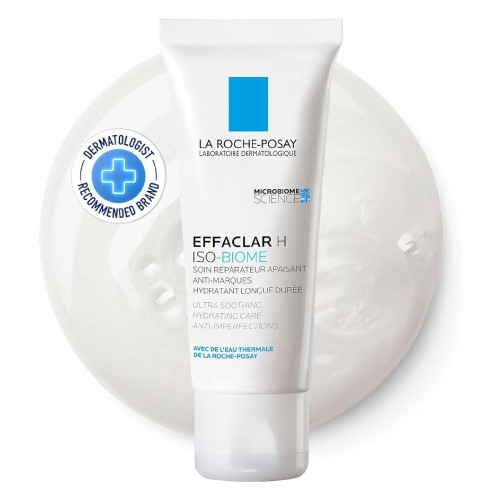 LA ROCHE POSAY Effaclar H Iso Biome (40ml) Brightening, Whitening, Hydrating Cleanser Face Cream, Krim Muka, 面霜