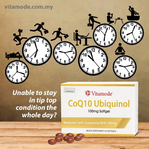 VITAMODE Ubiquinol Coq10 Supplement (30's), Q10 Ubiquinol, Q10 Supplement, Antioxidants 抗氧