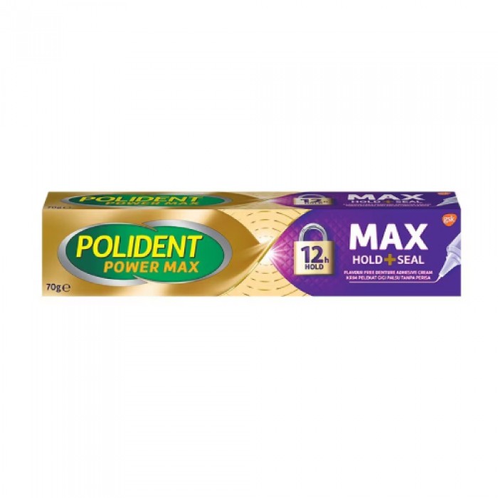 Polident Max Hold + Seal (40g) [Denture Adhesive, Gam Gigi Palsu, Gum Gigi]