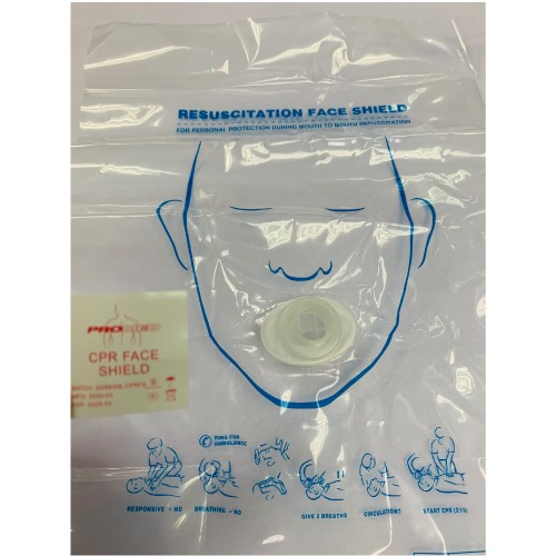 PROMED CPR Faceshield 1's [Face Shield CPR Face Shield, CPR Mask]