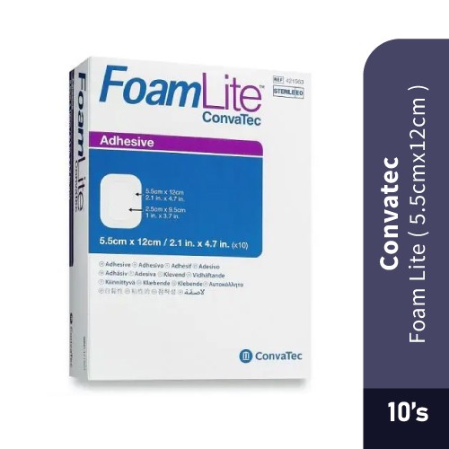 CONVATEC Foam Lite (5.5x12 CM 10's) Wound Plaster Luka, Wound Care, Wound Healing