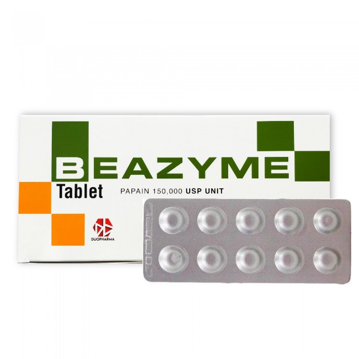 BEAZYME Tablet Papain 150000 10'S for edema, Inflammation Tablet, Bengkak, Ubat Bengkak with Carica Papaya