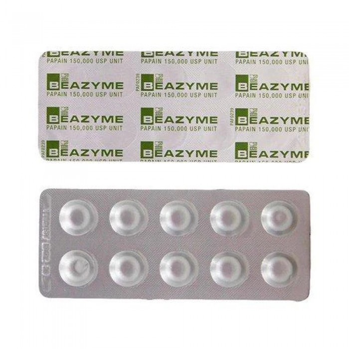 BEAZYME Tablet Papain 150000 10'S for edema, Inflammation Tablet, Bengkak, Ubat Bengkak with Carica Papaya