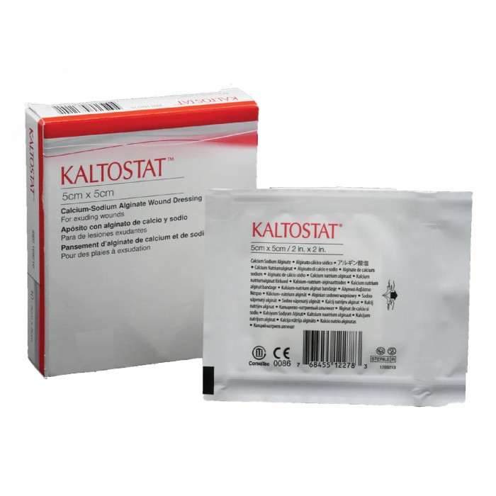 CONVATEC KALTOSTAT CALCIUM ALGINATE DRESSING 5 X 5CM 5'S (168210)