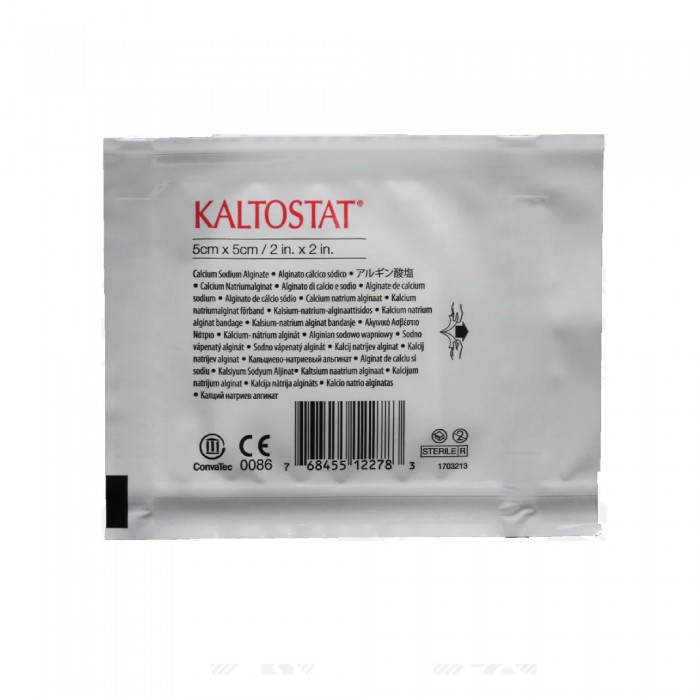 CONVATEC KALTOSTAT CALCIUM ALGINATE DRESSING 5 X 5CM 5'S (168210)