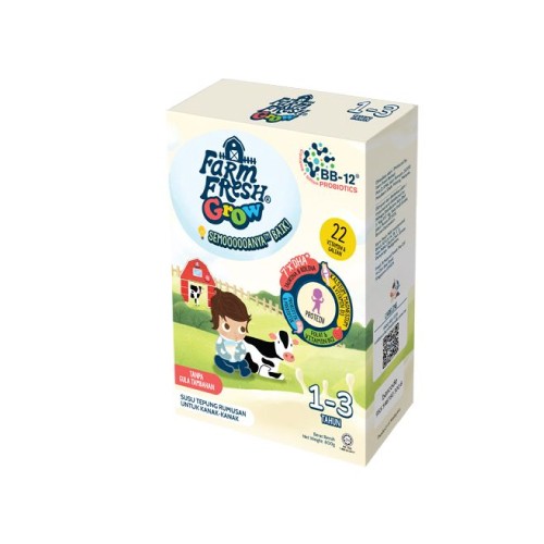 FARM FRESH Grow Milk Powder 1-3 Years 800G- Farm Fresh Milk Powder,Milk Powder, Susu Baby 1 3 Tahun,Susu Tepung (奶粉）