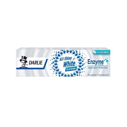 DARLIE All Shiny White Supreme Enzyme Fresh Mint Whitening Toothpaste120G-Health And Beauty,Oral Care ,Toothpaste(牙膏）