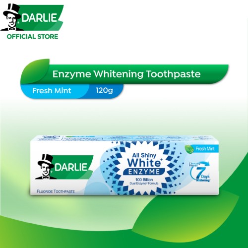 DARLIE All Shiny White Supreme Enzyme Fresh Mint Whitening Toothpaste120G-Health And Beauty,Oral Care ,Toothpaste(牙膏）