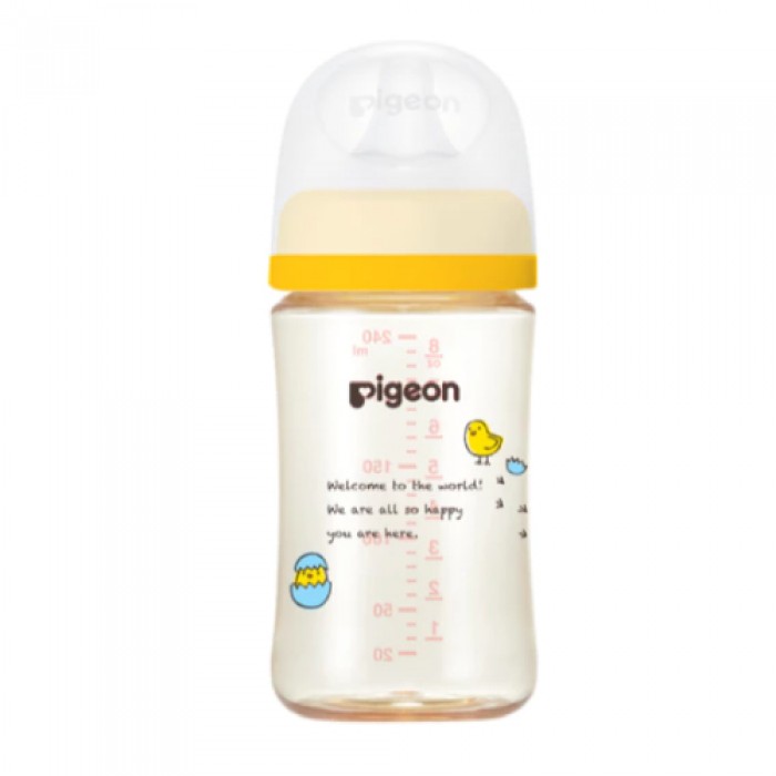 PIGEON Bird Series Soft Touch PPSU Nursing Bottle 240ml -Bottle Feeding , BPA Free (奶瓶)