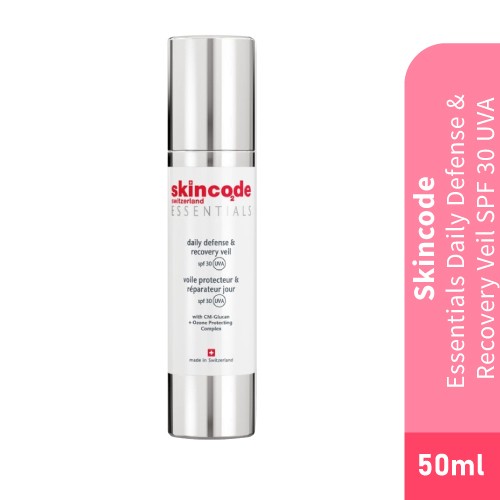 SKINCODE Essentials Daily Defense & Recovery Veil Spf 30 Uva 50ml for UV Protection, Moisturizer, 保濕霜