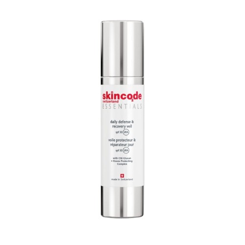 SKINCODE Essentials Daily Defense & Recovery Veil Spf 30 Uva 50ml for UV Protection, Moisturizer, 保濕霜
