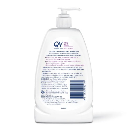 QV Dermcare Wash 350ml- Skin Care, Body Wash (沐浴露）