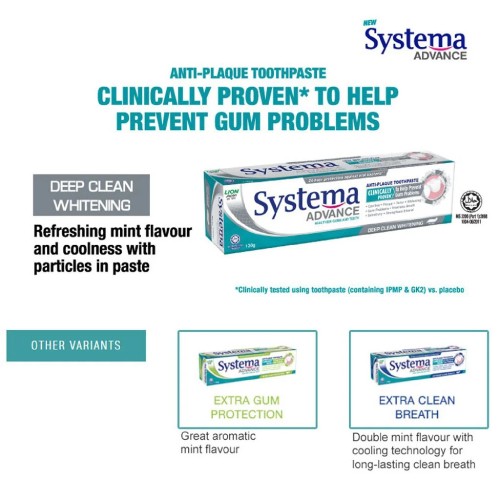 SYSTEMA Deep Clean Whitening Toothpaste (130g x2) - Toothpaste, Whitening Toothpaste (牙膏）