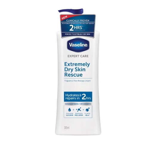 VASELINE Expert Care Extremely Dry Skin Rescue 365ml with Glycerin for Eczema Cream, Moisturizer Cream, 甘油