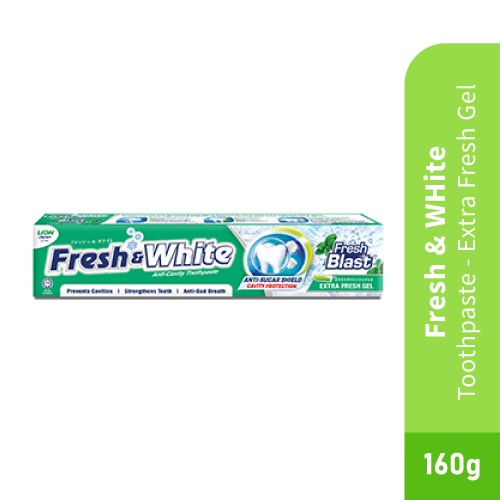 FRESH & WHITE Gel Toothpaste 160g- Toothpaste , Fresh N White Toothpaste (牙膏)