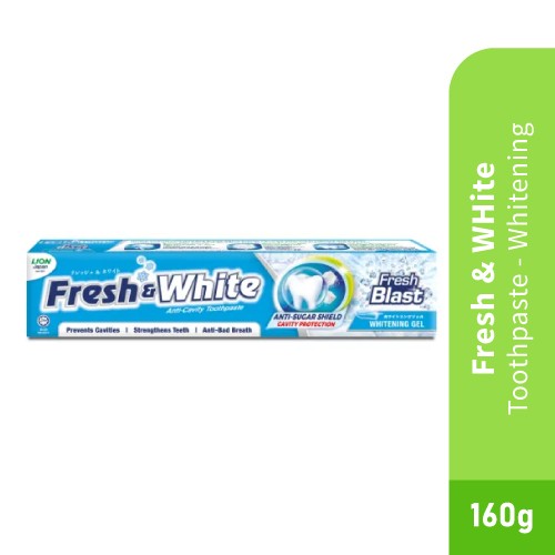 FRESH & WHITE Gel Whitening Toothpaste 160g- Toothpaste , Whitening Toothpaste (牙膏)