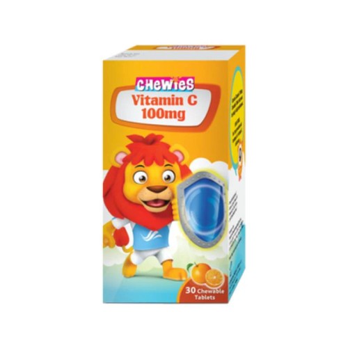 CHEWIES Vitamin C 100mg 30's - Orange Vitamin C Chewable for Immune Booster, Vit C, Vitamin C Kids, 维生素C