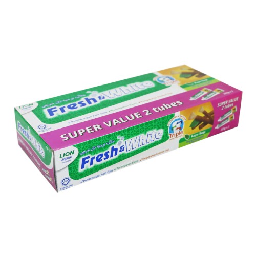 FRESH & WHITE Kayu Sugi Toothpaste 225g x2 (Value pack) - Toothpaste, Fresh N White Toothpaste ,牙膏