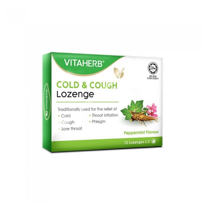 VITAHERB Cold And Cough Lozenges 24's