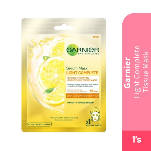 GARNIER Light Complete Serum Mask -Face Mask, Serum Mask , 面膜