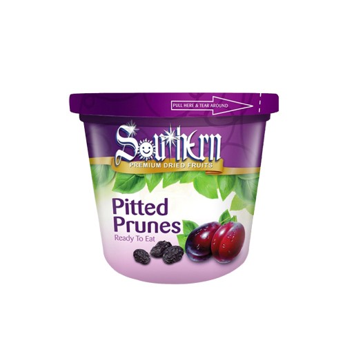 SOUTHERN Pitted Prunes Tub 280g with Buah Prune, Buah Kering, Buah Kering Halal, for Snacks, 零食